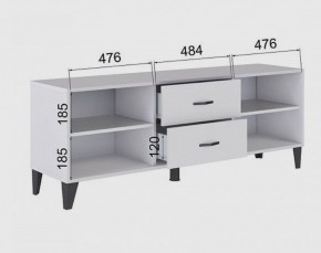 Тумба под ТВ ТВМ-6 (белый) в Когалыме - kogalym.ok-mebel.com | фото 2