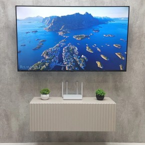 Тумба подвесная под ТВ LINES MTV3-MA 900 Бежевый (Леда-М 10.1.5) в Когалыме - kogalym.ok-mebel.com | фото 3
