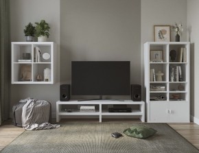 ТВ-тумба Энкель ТВ16, тамбурат, цвет белый в Когалыме - kogalym.ok-mebel.com | фото 4
