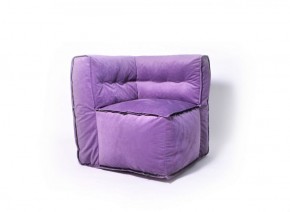 Угловое модульное бескаркасное кресло Комфорт (Фиолет велюр) в Когалыме - kogalym.ok-mebel.com | фото