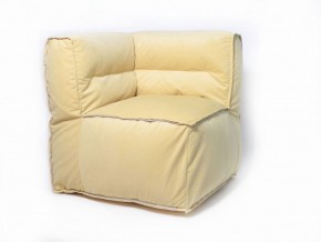 Угловое модульное бескаркасное кресло Комфорт (Желтый велюр) в Когалыме - kogalym.ok-mebel.com | фото