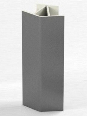 Угловое соединение для цоколя 135 гр. h100 мм (Алюминий, Белый, Черный, Сонома) в Когалыме - kogalym.ok-mebel.com | фото 1