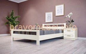ВЕРОНИКА-3 Кровать из массива 1200 (Слоновая кость) в Когалыме - kogalym.ok-mebel.com | фото