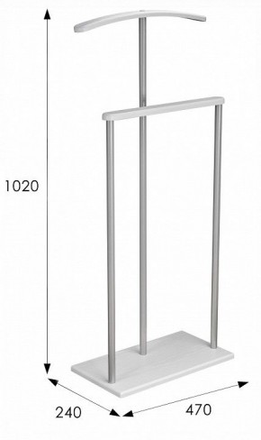 Вешалка для костюма Дэви 1 в Когалыме - kogalym.ok-mebel.com | фото 6