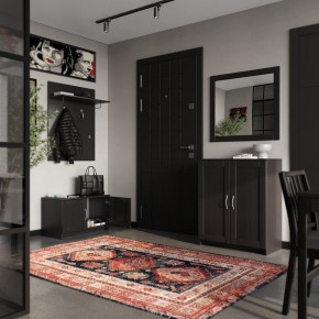 Вешалка СИРИУС настенная с полкой, цвет Дуб Венге в Когалыме - kogalym.ok-mebel.com | фото 4
