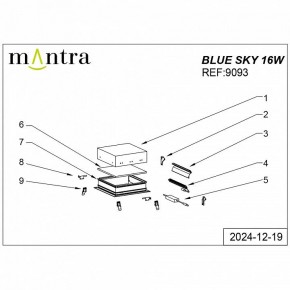 Встраиваемый светильник Mantra Blue Sky 9093 в Когалыме - kogalym.ok-mebel.com | фото 4