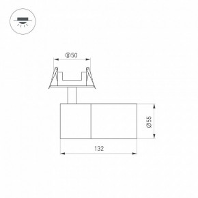 Встраиваемый светильник на штанге Arlight LGD-ARTEMIS-BUILT-FLAP-R55-12W 051795 в Когалыме - kogalym.ok-mebel.com | фото 7