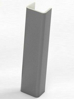 Торцевая заглушка  для цоколя h100 мм (Алюминий, Белый, Черный, Сонома) в Когалыме - kogalym.ok-mebel.com | фото