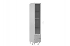 ЗЕФИР Гостиная К2 (белое дерево/черный муар) в Когалыме - kogalym.ok-mebel.com | фото 6