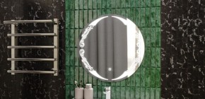 Зеркало Канберра 700х700 с подсветкой Домино (GL7032Z) в Когалыме - kogalym.ok-mebel.com | фото 7