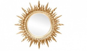 Зеркало круглое золото (1810(1) в Когалыме - kogalym.ok-mebel.com | фото 1