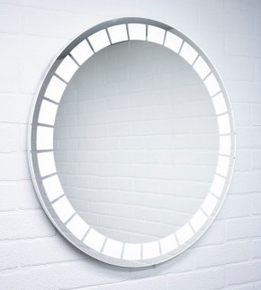 Зеркало Маскат 700х700 с подсветкой Домино (GL7057Z) в Когалыме - kogalym.ok-mebel.com | фото 3